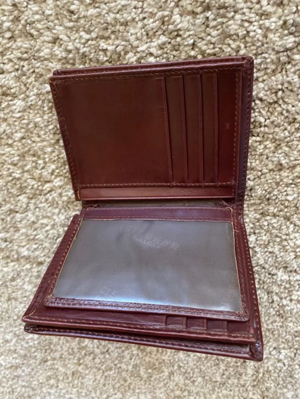 Bull Captain Large Capacity Genuine Leather Wallet for Men Card Bifold (Brown)